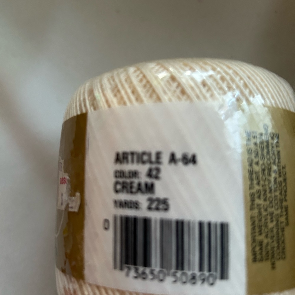 Cream Yarn Ball
